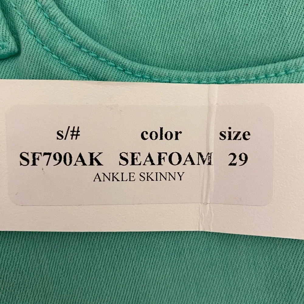 Just Black Green Skinny Jeans Modern Fit - Picture 7 of 7